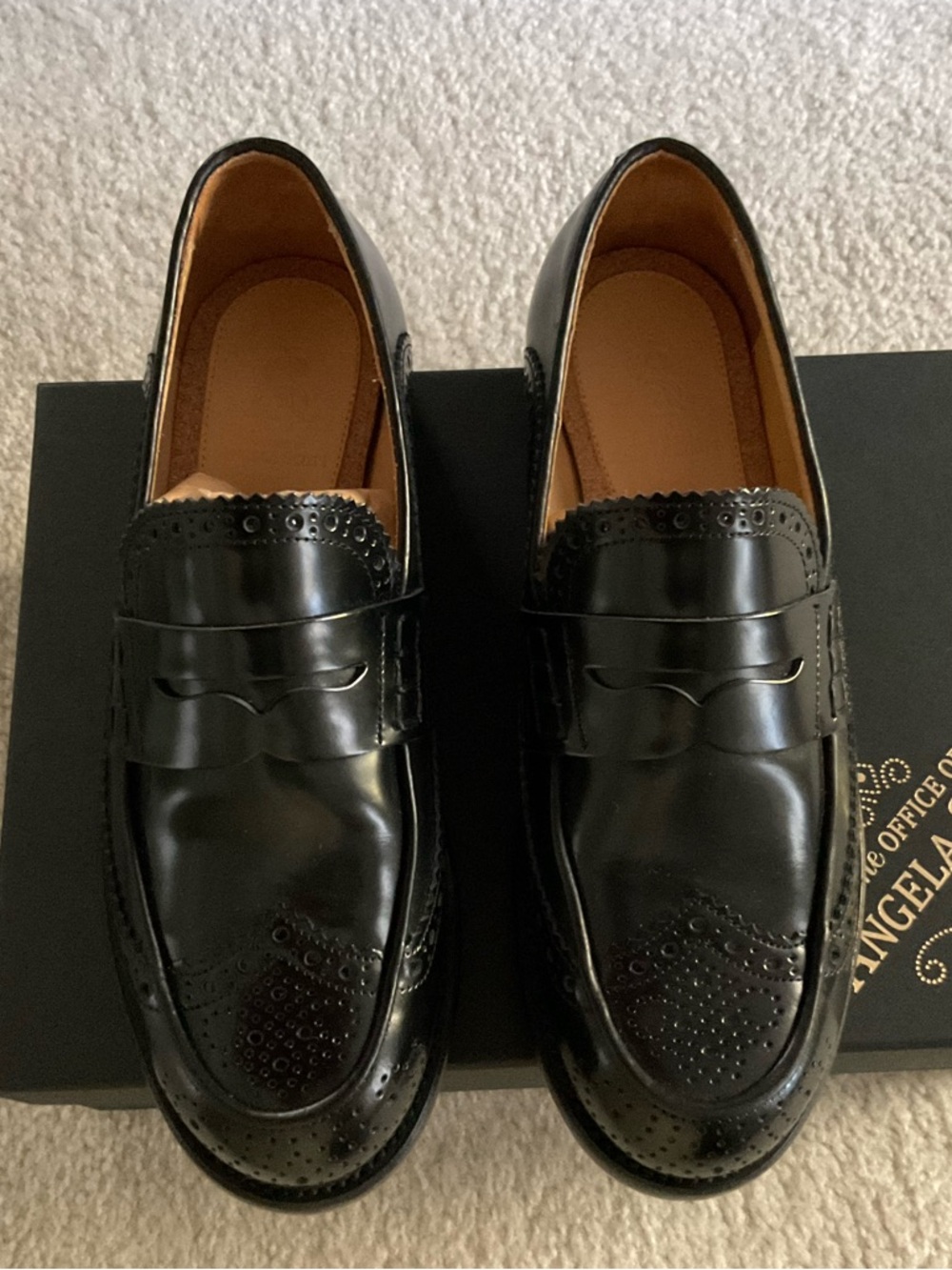 The Office of Angela Scott Classic Black Ms. Charlotte Penny Loafers